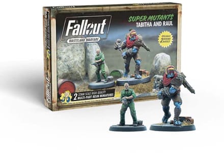 Fallout: Wasteland Warfare - Super Mutants: Tabitha and Raul - Uitbreiding - Modiphius Entertainment - Ongeschilderd
