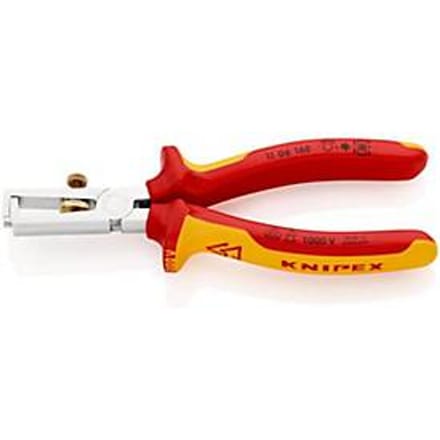 KNIPEX draadstripper, L 160 mm, VDE tot 1000 V, verchroomd, meercomponentenhandgreep, speciaal gereedschapsstaal