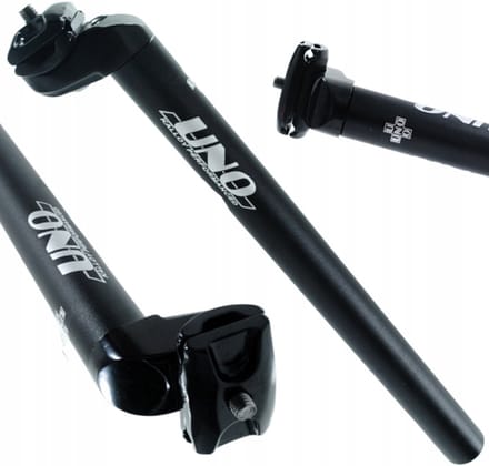 UNO - Stijve Zadelpen - 30,9 mm - 350 mm - Zwart Mat