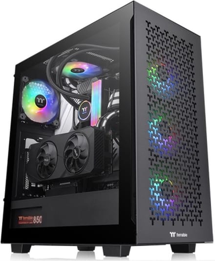 Thermaltake CA-1S3-00M1WN-03 Midi-tower PC-behuizing Zwart