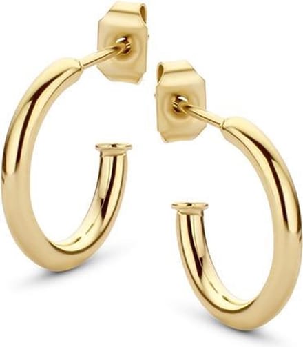 CO88 Collection Elemental 8CE-70058 Stalen Oorringen - Rond 15 mm - Goudkleurig