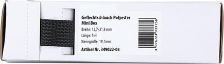 Gevlochten Kabelbescherming Mini Box 12.7 - 31.8 mm / Lengte 5 meter
