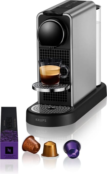 Krups Nespresso Citiz Platinum XN610T - Koffiecupmachine - Titan - Compact