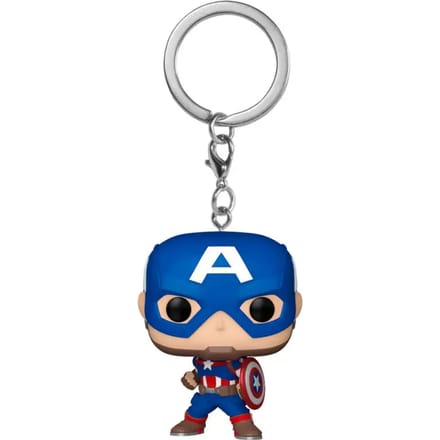 Funko Pocket Keychain! Marvel - Captain America Keychain (New Classics)