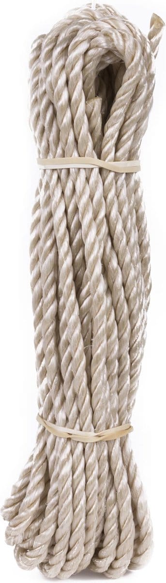 Benson Stevig bruin touw - 6 mm dikte - 10 meter lengte - natuurlijke uitstraling