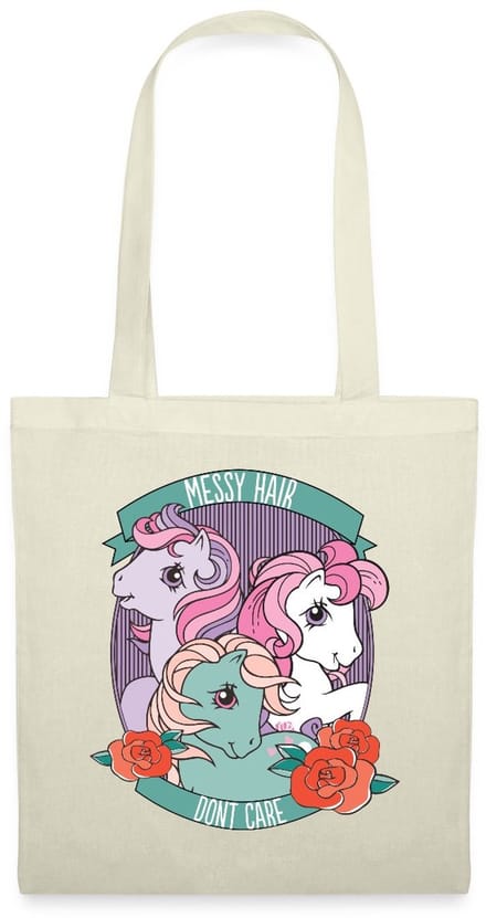 My Little Pony Retro Messy Hair Don't Care Statement Tas Van Stof Schoudertas