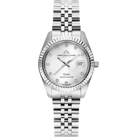 Christophe Duchamp Diamond Elysees CD7201-3 dames Horloge 33mm 5ATM