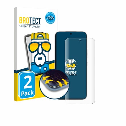 BROTECT - Screenprotector voor Honor 500 - Folie Beschermfolie transparant volledig dekking - 2 Stuks
