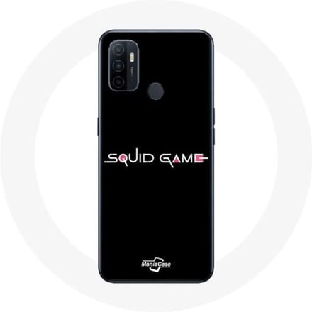 Coque - Oppo - A53 - Souple - Noir - Squid Game logo noir