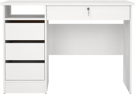 Bureau met Lades Wit - 109x49x75,5cm - Bureau Function Plus - Giga Living