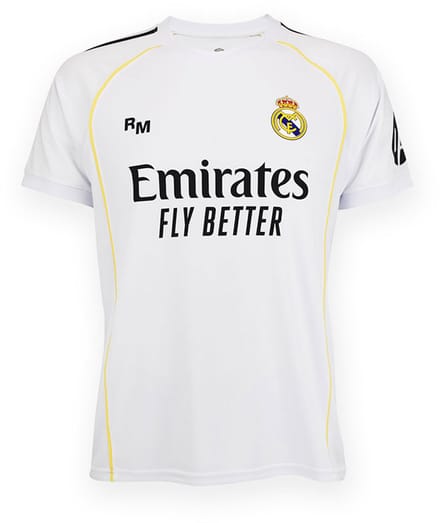Real Madrid 25/26 Mbappe Thuis T-shirt Met Korte Mouwen Wit S Man