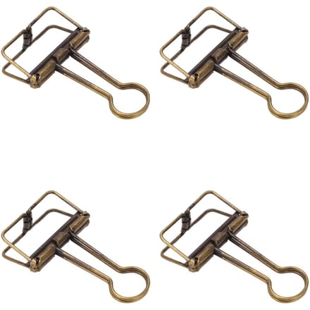 50 Stuks Binderclips 32mm Metaal Sterke Klemkracht Holle Papierklemmen voor Kantoor School brons