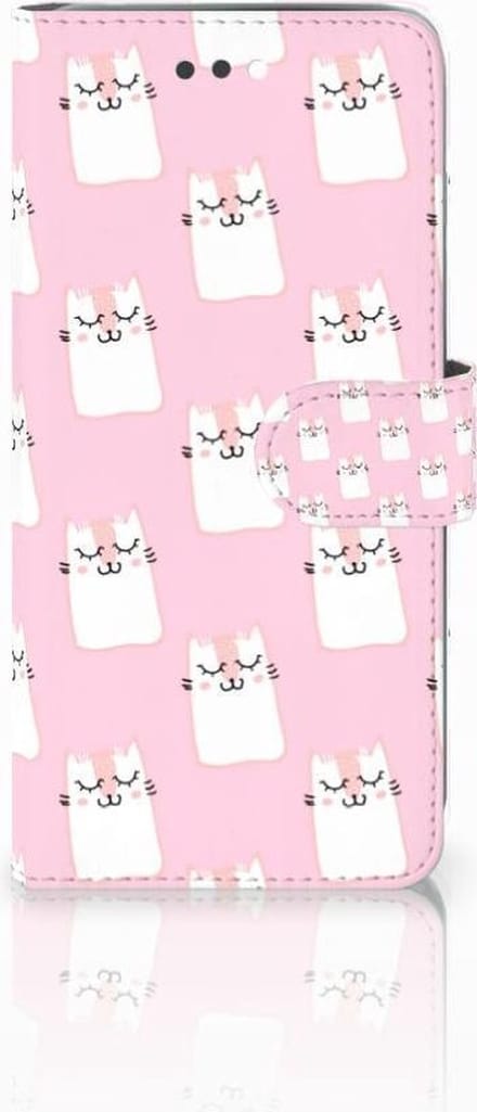 Apple iPhone 7 Plus | 8 Plus Telefoonhoesje met Pasjes Sleeping Cats