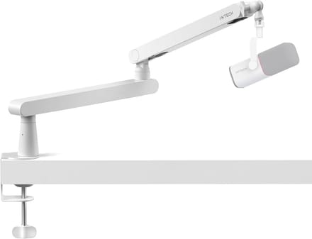 SnelShoppen - Verstelbare Microfoonarm, 360° Draaibare Microfoonstandaard, Low Profile Microfoonboomarm met Universele Houder, Compleet Verstelbaar vo