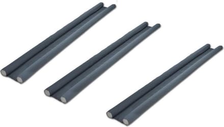 Dubbele tochtstoppers - 95 cm - 3 stuks
