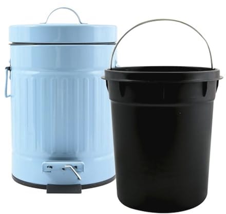 Pedaalemmer Pastel Blauw voor Badkamer en Keuken