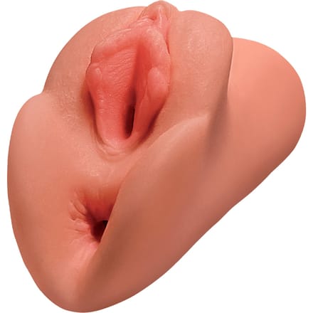 Pipedream - Perfect Pussy Double Stroker - Masturbator Vagina Caramel Beige
