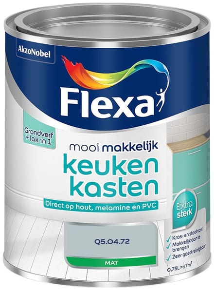Flexa - Mooi Makkelijk Keukenkasten Mat - Q5.04.72 - Mengverf - 750 Ml