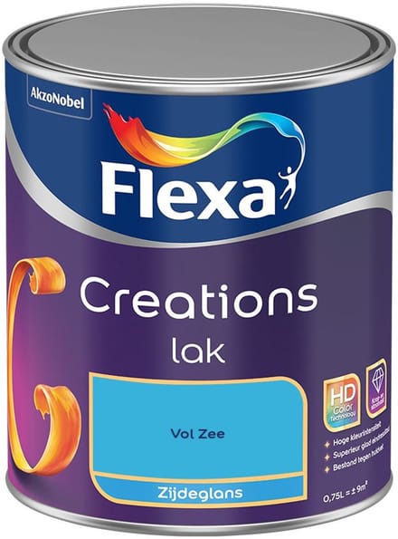 Flexa - Creations Lak Zijdeglans - Vol Zee - Mengverf - 750 Ml