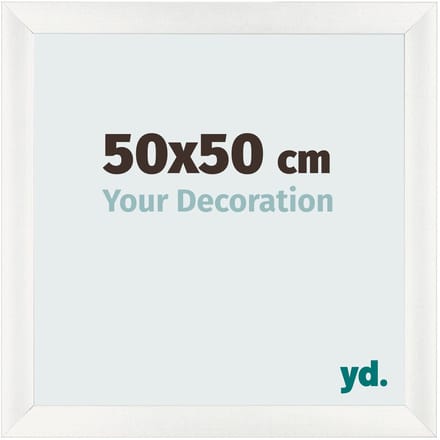 Your Decoration - Fotolijst 50x50 cm - MDF - Wit Geveegd - Pisa