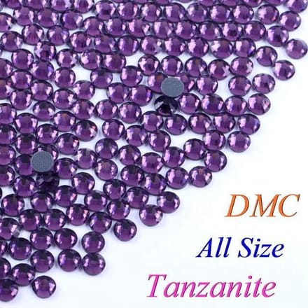 Strass steentjes HQ 5 A Hotfix Tanzanite SS12