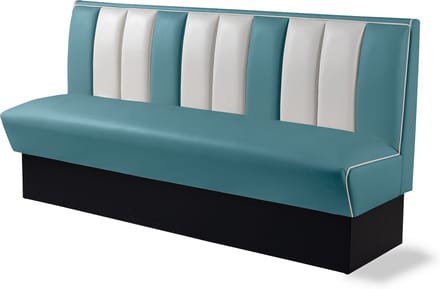 Bel Air Dinerbank Single Booth HW-180 Blauw