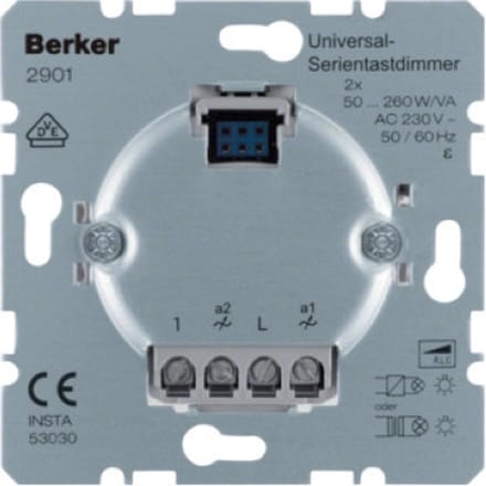 Berker Inbouwdimmer 2901 - 66 x 83 x 83 mm