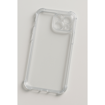 Ceezs iPhone 13 TPU Shock case met camerabescherming (transparant)