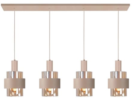 Highlight - Hanglamp Marrone 4 lichts L 110 cm beige