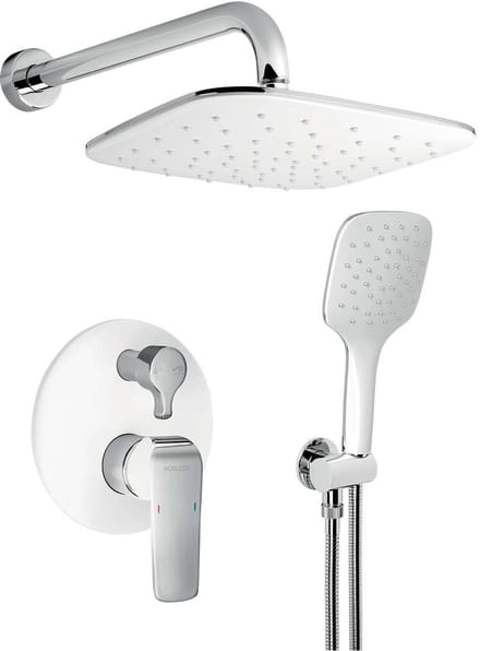Novaservis Nobless Tina - Inbouw doucheset, chroom/wit SADA38050R,1