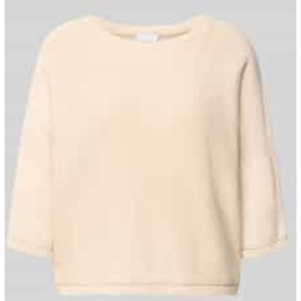 regular fit pullover in tricotlook met paillettenafwerking