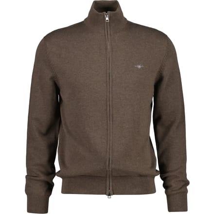 GANT Vest CASUAL COTTON ZIP CARDIGAN