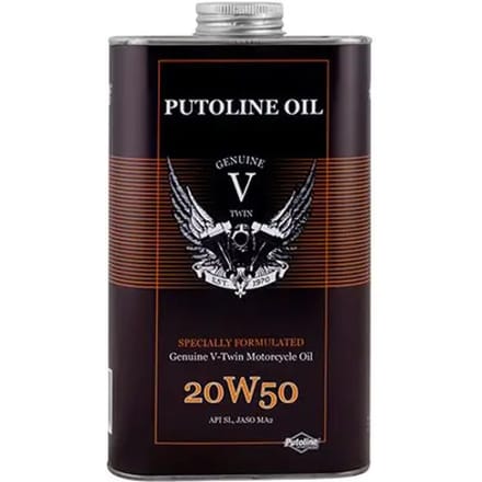 Motorfiets motorolie 4t 100% synthetisch 20w50 Putoline Genuine V-Twin