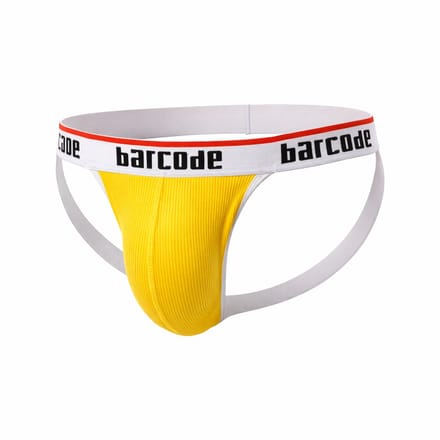 Barcode Berlin Cosme Jockstrap Yellow - MAAT M - Heren Ondergoed - Jockstrap voor Man - Mannen Jock