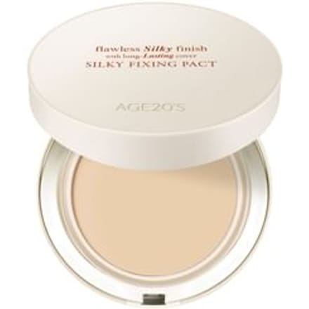 AGE20'S - Silky Fixing Pact Set - 2 Colors #23 Medium Beige