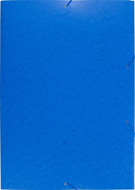 Exacompta 10x Elastomap met 3 kleppen in glanskarton 600gm2 - A2 - Blauw - 59652E