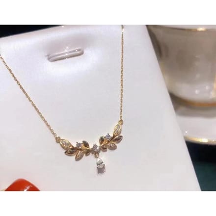 Bijoux Créatifs Simples Collier Planète Goutte d'Eau Aurore Chaîne Clavicule Style Coréen Tempérament Polyvalent Cadeau white