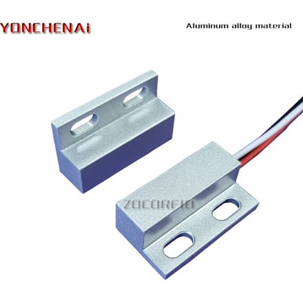 Ac 220V Waterdichte Aluminium Bedrade Deur Raam Sensor Magnetische Schakelaar Sensor Voor Automatische Controle