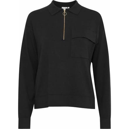 Dames polo met rits Pulz Jeans Sara