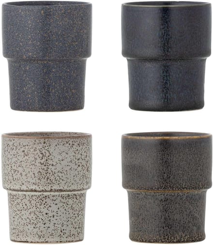 Bloomingville Mok aardewerk bruin Ewan - set van 4