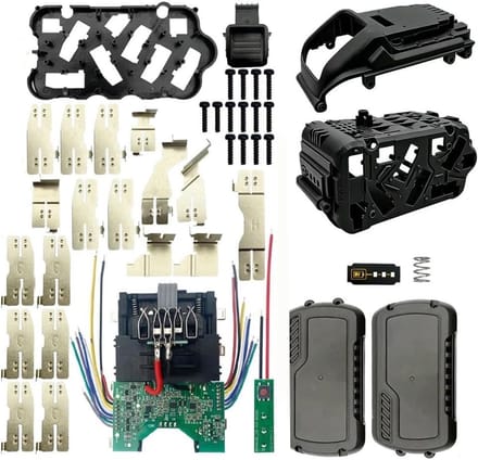 Vervangende Accu Koffer - Plastic Behuizing Batterij - Accu Reparatie - 15-Cel Ontwerp - 14 x 9 x 5 cm