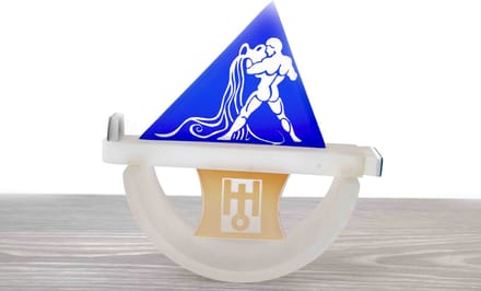 Glasbeeldje - Glazen beeldje - Luxe Cadeau - Sterrenbeeld Waterman glazen object