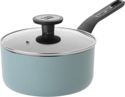 Sauspan antikleef met deksel Slate 18cm - Blauw - PFAS-vrij