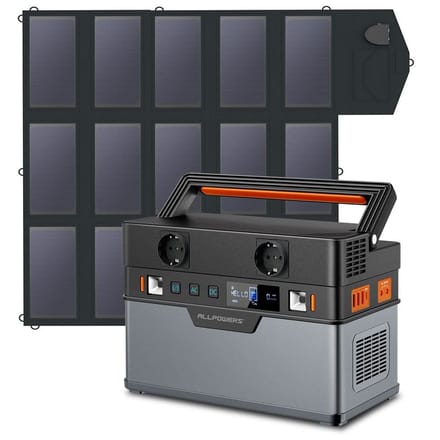 ALLPOWERS Zonnegeneratorset 700W (S700 + SP012 100W zonnepaneel) - S700 +SP012 Zonnepaneel 100W