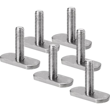 6 stuks kajakrails schroeven bouten hardware onderdelen voor kajak kano boot gray