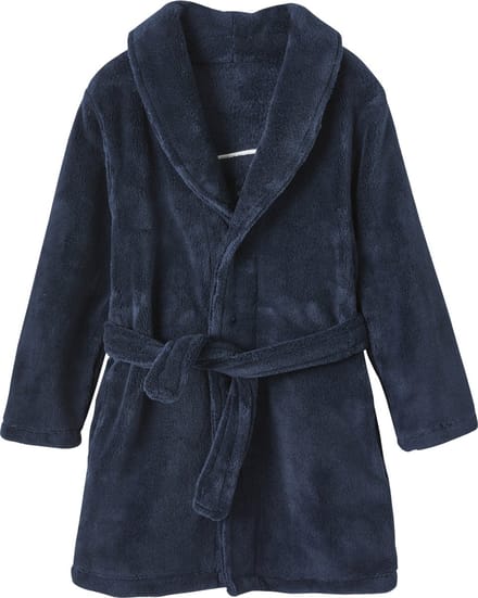 Vertbaudet Badjas - jongen - fleece - lange mouw - geborduurde beer