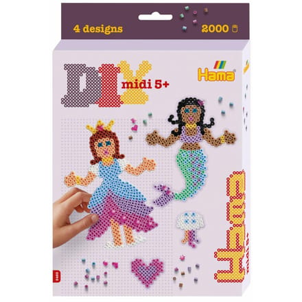 Hama - Strijkkralen Set - 3D Prinsessen & Zeemeerminnen - 2000 Delig