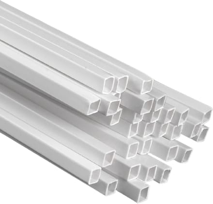 Plastic Buizen - Vierkante Staven - Modelbouw Projecten - Duurzaam ABS Materiaal - 500 mm Lengte - Wit