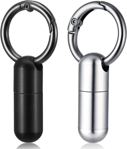 Compacte Pillendoos Set met Micro Sleutelhanger en Waterdichte Container voor Reizen en Dagelijks Gebruik