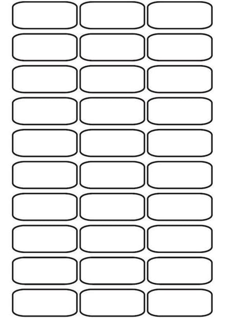 A4 etiketten 60 x 25 mm wit (100 vel)
